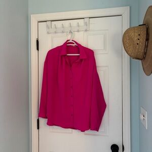 Bright pink, Size L, Jodifl, oversized blouse.